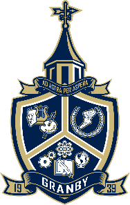 A blue and gold logoDescription automatically generated